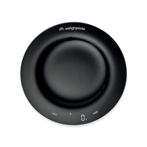 black weighplate smart plate with built in digital scale